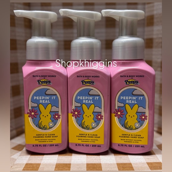 Bath & Body Works Other - NEW B&BW x PEEPS Marshmallow (3) Foaming Hand Soaps